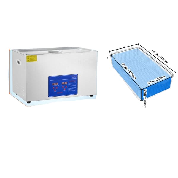 Ultralydsrenser, 30L kapacitet, digitalt kontrolpanel,30L