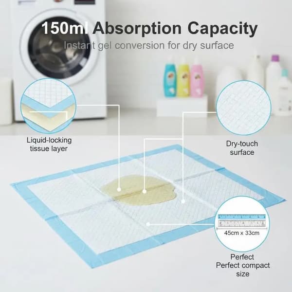 Hundepottepuder, Super Absorberende, Lækagesikker Design,hær grøn