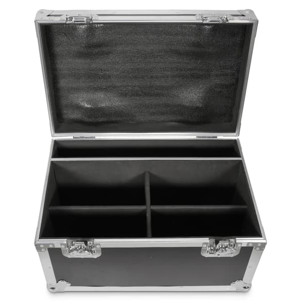 Flight Case, Indbyggede Hjul, Kraftig Beskyttelse,Sort