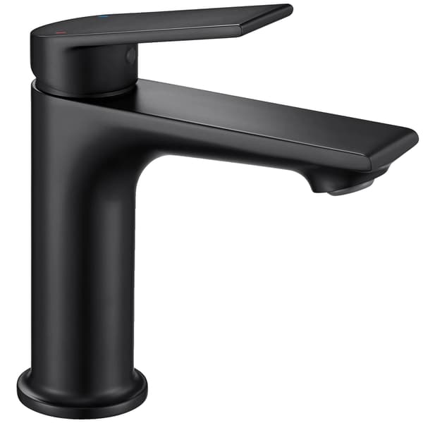 Vaskeskrue, Dækmonteret, Moderne Design,sort, G3/8, Rustfrit stål