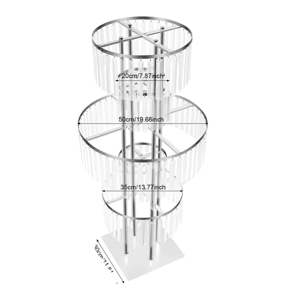 Blomsterställning, 5-nivådesign, hållbara material,Silver
