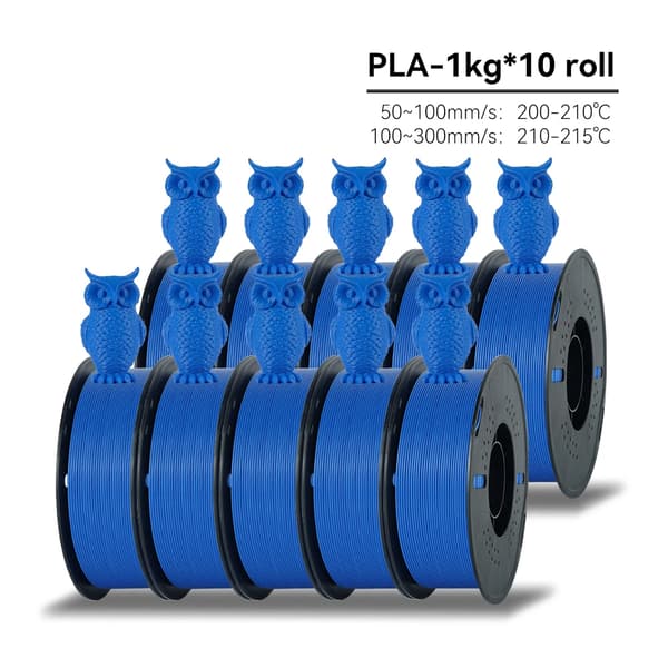 3D-printer filament, PLA-material, nem at bruge,10Rulle Blå