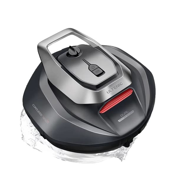 Robot Pool Cleaner, Trådløs Drift, Kraftfuld Dobbeltmotor System,sort