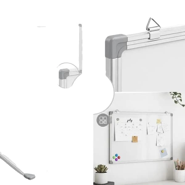 Magnetisk Whiteboard, Glat Skriveoverflade, Pladsbesparende Design,hær grøn