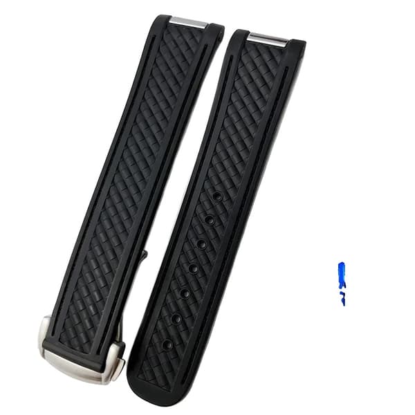 Urrem, Silikone Materiale, Stål Spænde,sort-b, 20mm NO Spænde-a