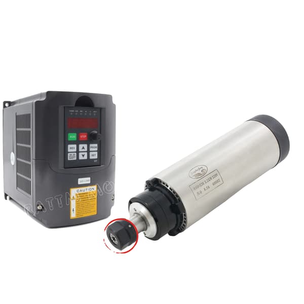 CNC-spindelkit, luftkyld, Huanyang VFD, Med HY VFD