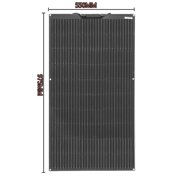 Solpanel, Monokrystallinsk, Fleksibel Design,16,5V 100W