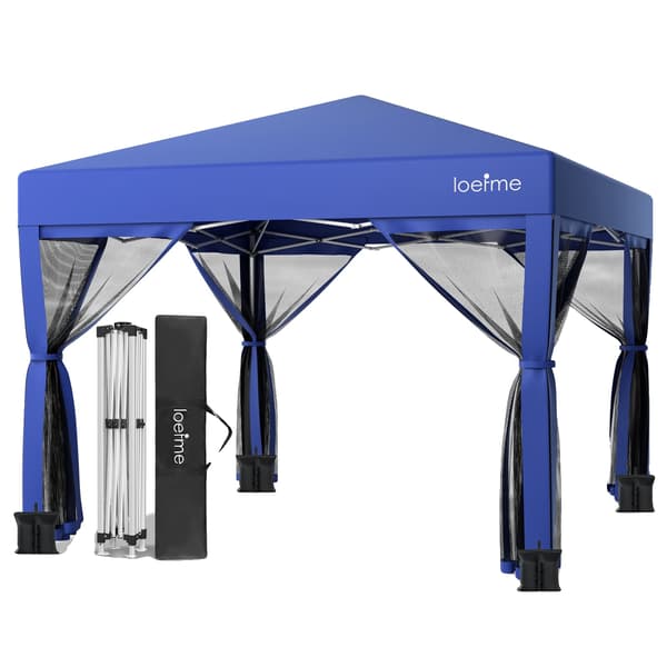 Pop Up Paviljong, Vattentät, Vindskyddad,3x3m 4 Nätduk