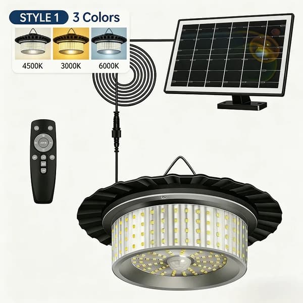 Solarlampe, 360° bevægelsessensor, vandtæt design,2PACK, Solarlampe