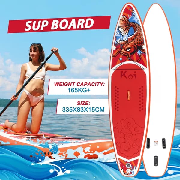 Oppustelig Paddleboard, Letvægts, Komplet Tilbehørssæt,SUPFR01E