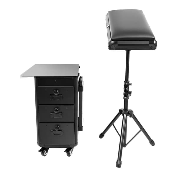 Kosmetisk väska, rullande design, säker låssystem,svart