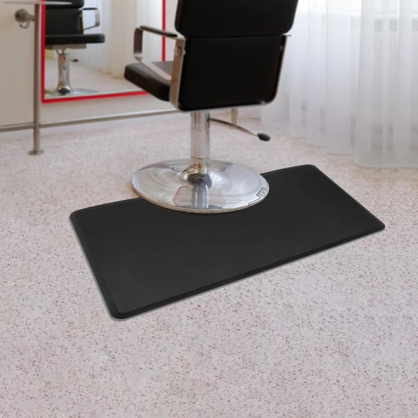 Salon Gulvmåtte, Ergonomisk Design, Skridsikker Overflade,sort