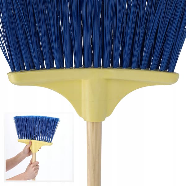 Børste Fejer, Nylon Materiale, 30 cm Bredde, Egnet til Ru Overflader, Renser Affald og Dyrehår, Holdbart Design