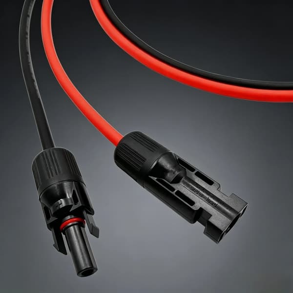 Solforlængerkabel, Forinstallerede stik, Holdbar isolering,5m