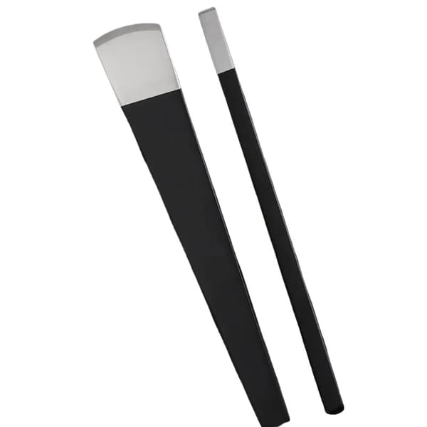 Lædertyndingskniv, Flad Klinge, Rund Klinge,2Pcs