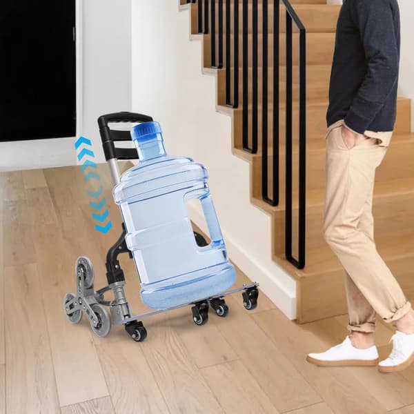 Trappeklatrer, Heavy Duty, Sammenklappeligt Design,sort