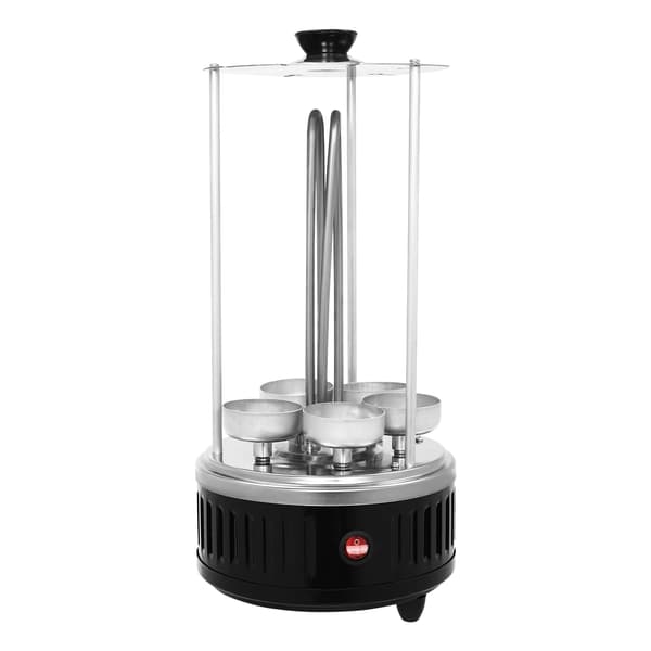 Vertikal Elektrisk Grill, Automatisk Spid, 5 Spid,sort