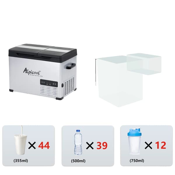 Cool Box, 12V Kompatibilitet, Effektiv Kompressor Koldning,32L