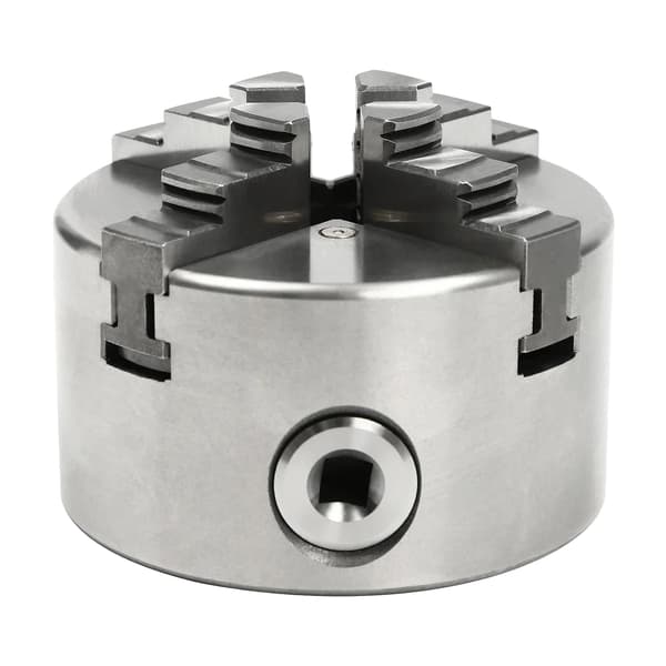 4-käls självcentrerande chuck, hög precision, justerbart klämning,Silver