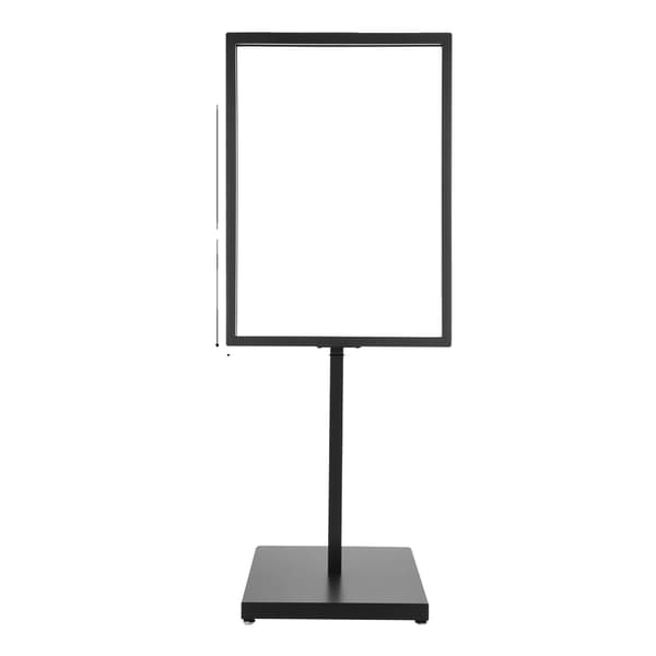 Billboard Stativ, Justerbar Base, Holdbar Jernkonstruktion,sort