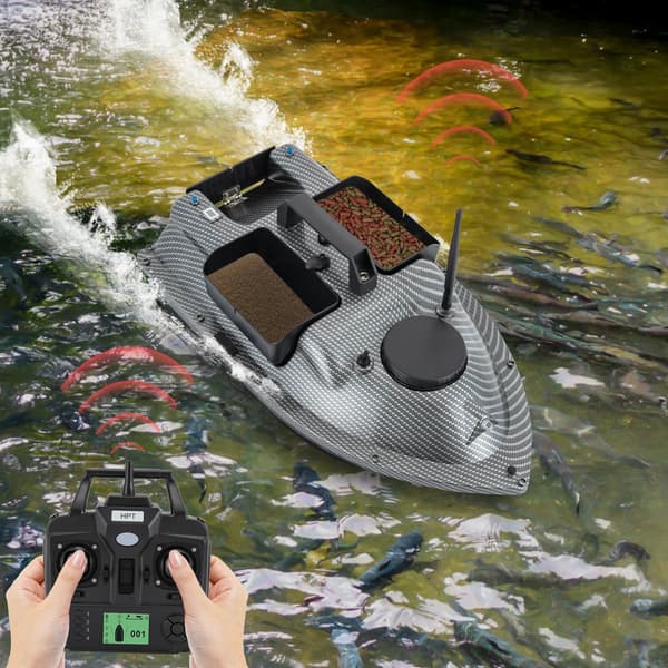 Fiskebåd, GPS-positionering, dobbeltmotorer,GRÅ