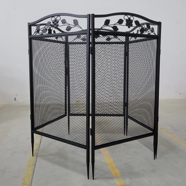 Havehegn, Holdbar Metal Konstruktion, Nem Montering,sort