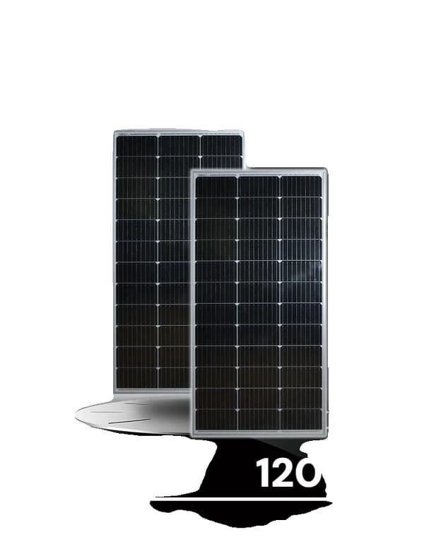 Solpanel, Hållbar Konstruktion, Hög Effektivitet,120W   2ST