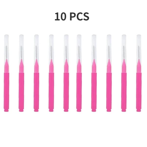 Makeupbørste, Engangsdesign, Bærbar og Nem at Bruge,10PCS Pink