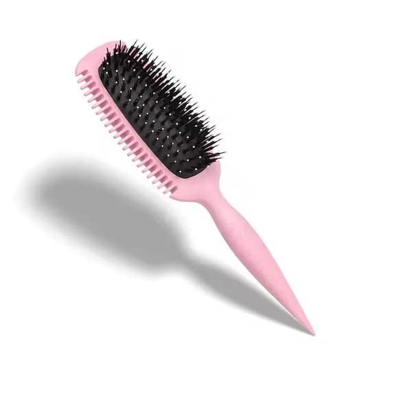 Curlbørste, Ergonomisk Design, Holdbare Materialer,Pink-A