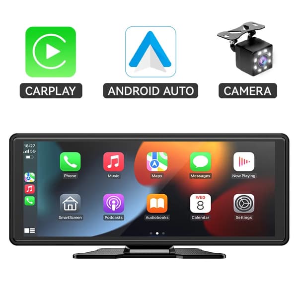 Carplay, højopløsningsdisplay, USB-understøttelse,med kamera