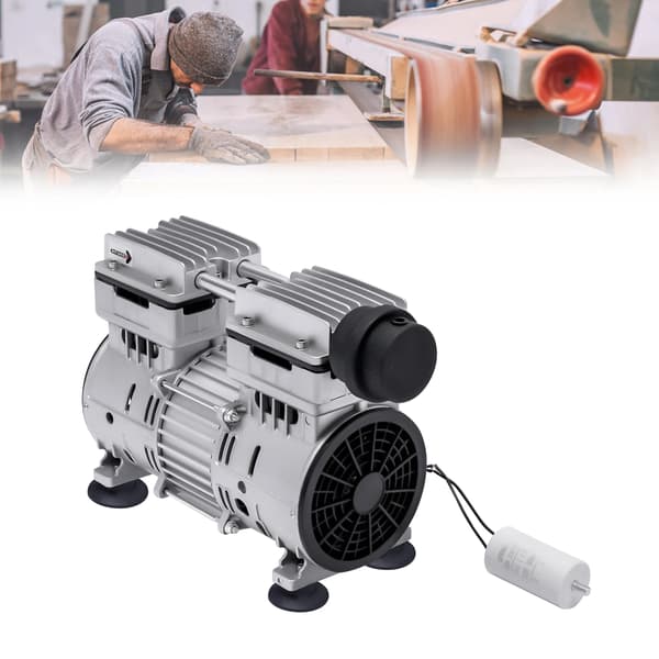 Vakuumpump, 750W Effekt, 65-70L/min Luftflöde,Silver