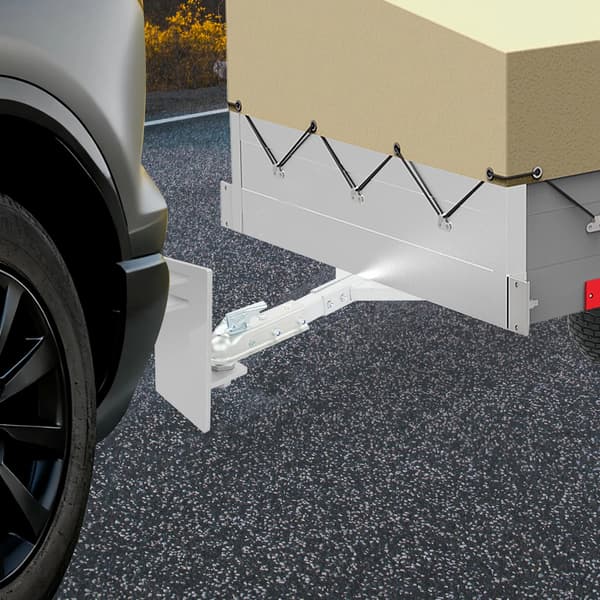 Trailerkrog, Holdbart Design, Nem Installation,Sølv