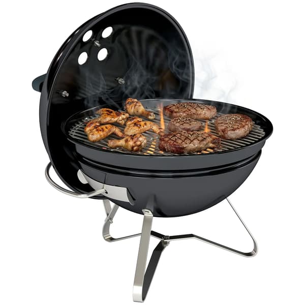 Kulgrill, Kompakt Design, Justerbar Ventilation,sort