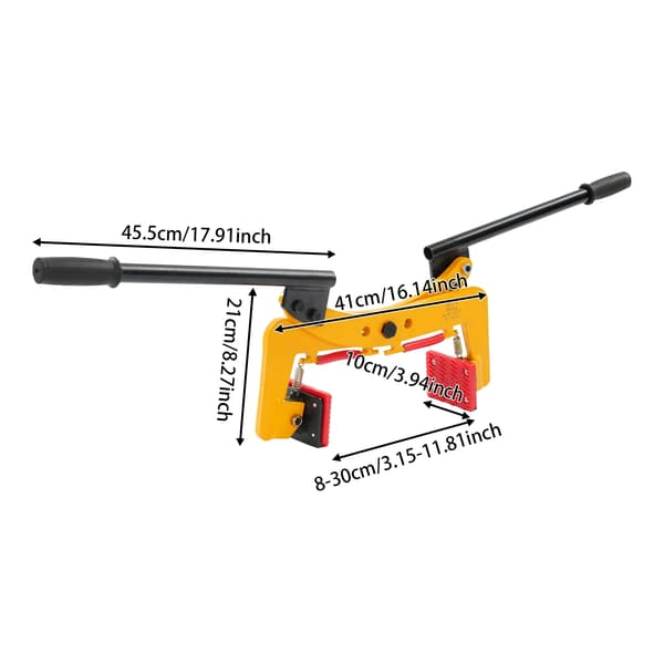 Stenløftklemme, 280 kg kapacitet, ergonomisk design,Gul