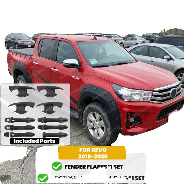Fender Flares, Hållbart ABS-material, Enkel installation,Hela uppsättningen