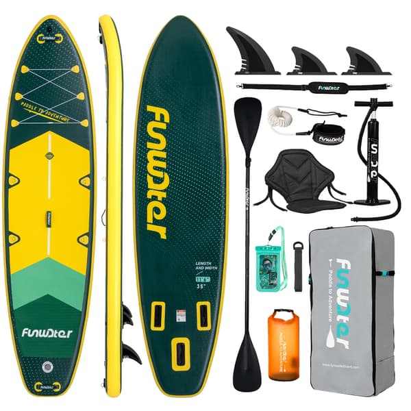 Stand Up Paddle Board, Bred Stabil Design, Komplet Tilbehørssæt,SUPFW43A