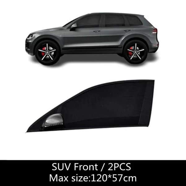 Bilsolskærm, Universel Pasform, Nem Installation,2Pc SUV front