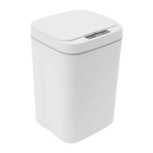 Automatisk Affaldsbeholder, Smart Sensor, Holdbart ABS Materiale,HVID, 12L