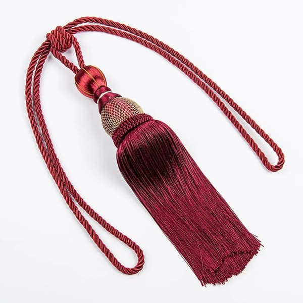 Gardintassel Bindebånd, Elegant Design, Nem Installation,Rød