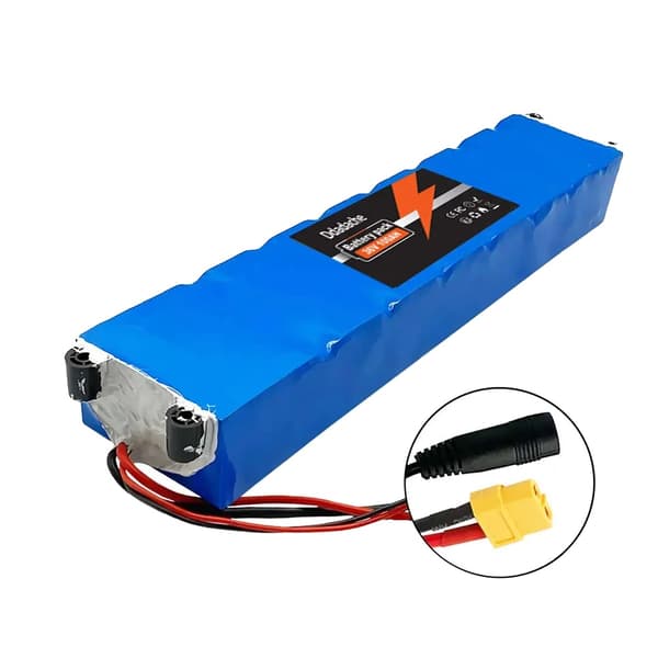 Litiumjonbatteripaket, 10000mAh kapacitet, 36V konfiguration, XT60 DC