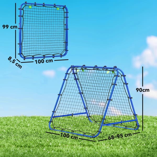 Rebound Net, Justerbare vinkler, Holdbart design,Blå