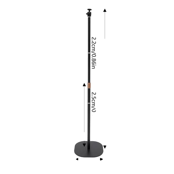Projektorstand, Justerbar Højde, 360° Rotation,sort