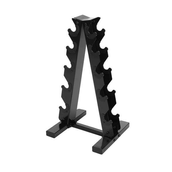 Dumbbell Stativ, A-Frame Design, 5-Tiers Kapacitet,sort