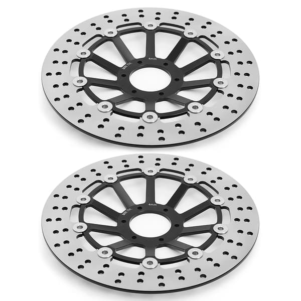 Bremse skiver, 296mm diameter, højtydende rustfrit stål,Sort ZY
