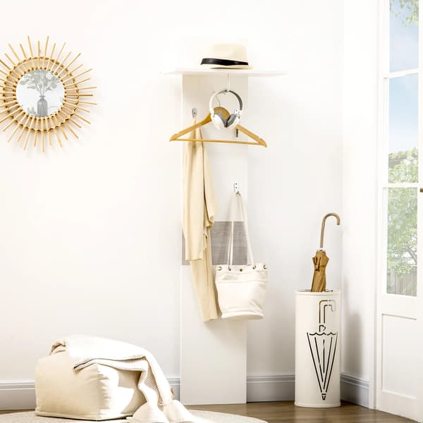 Klädhängare, Trämaterial, Modern Design, VIT