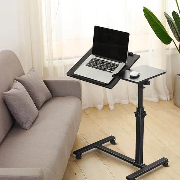 Justerbart Computerbord, Højdejusterbart, Mobil Design,sort