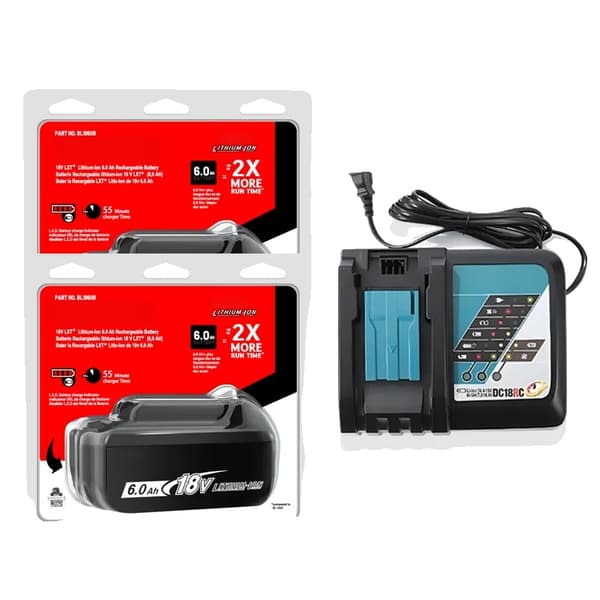 Batteri, 18V, 6.0Ah kapacitet,18V-b, Appelsin