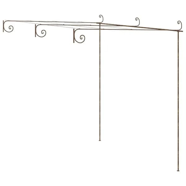 Pergola, Vintage Design, Robust Järnkonstruktion,Brun