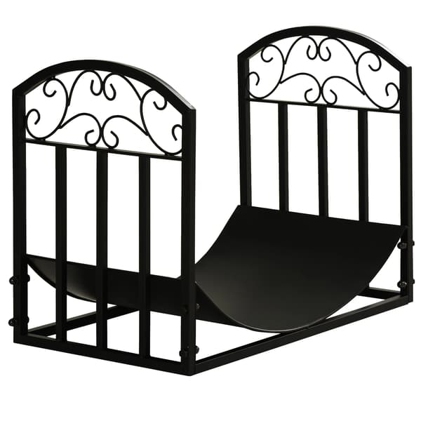 Vedställ, pulverlackerad stål, platsbesparande design,armégrön