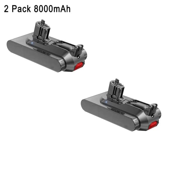 Batteri, 6000/8000mAh, Uppladdningsbart, 2-pack 8000mAh